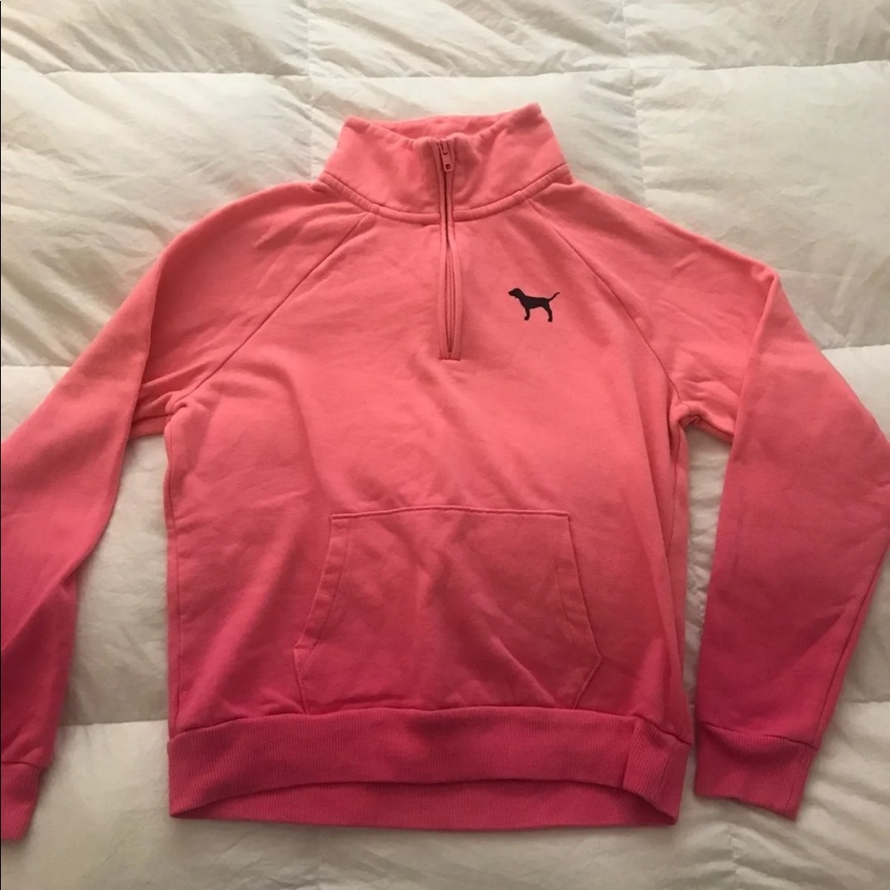 Pink Half Zip Sweater